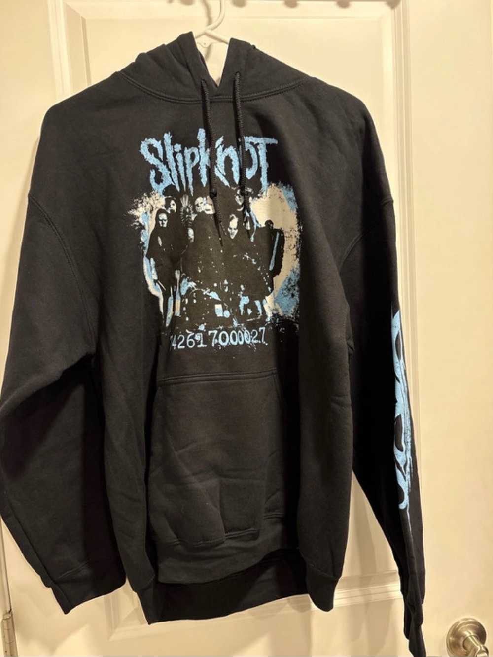 Slipknot Black & Blue Graphic Hoodie - Men's Band Pullover